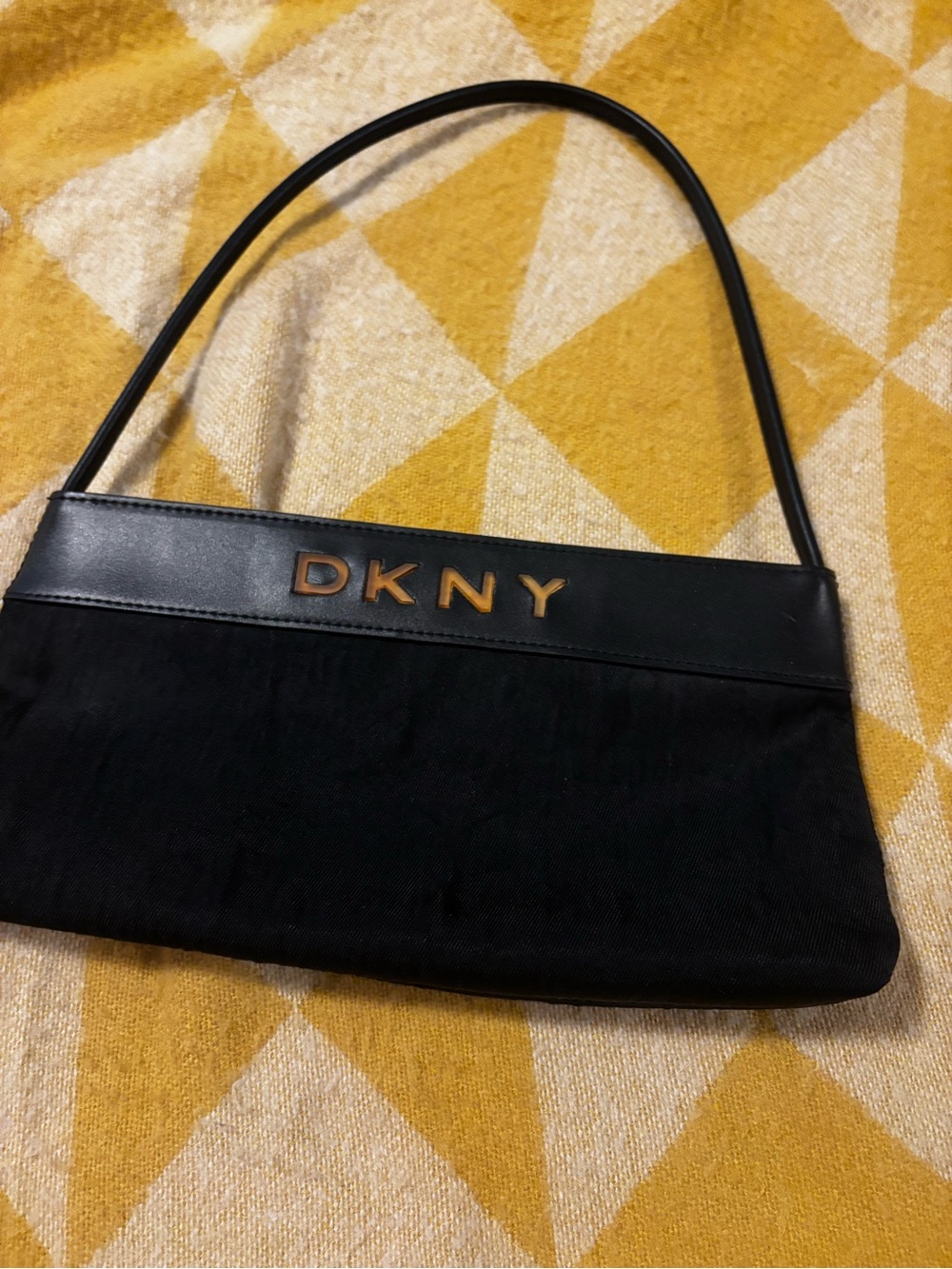 DKNY Black Mini Bag Purse Vintage 90s - Picture 4 of 10
